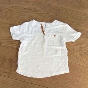 Zara short sleeve button top - size 18-24 months
